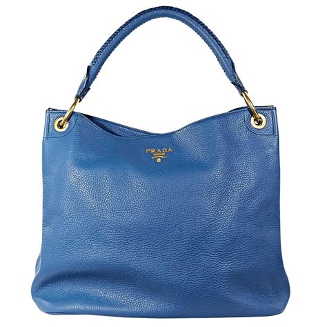 prada vitello daino blue|prada vitello daino hobo bag.